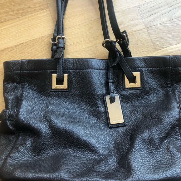 Calvin Klein Black Leather Purse - Picture 3 of 4